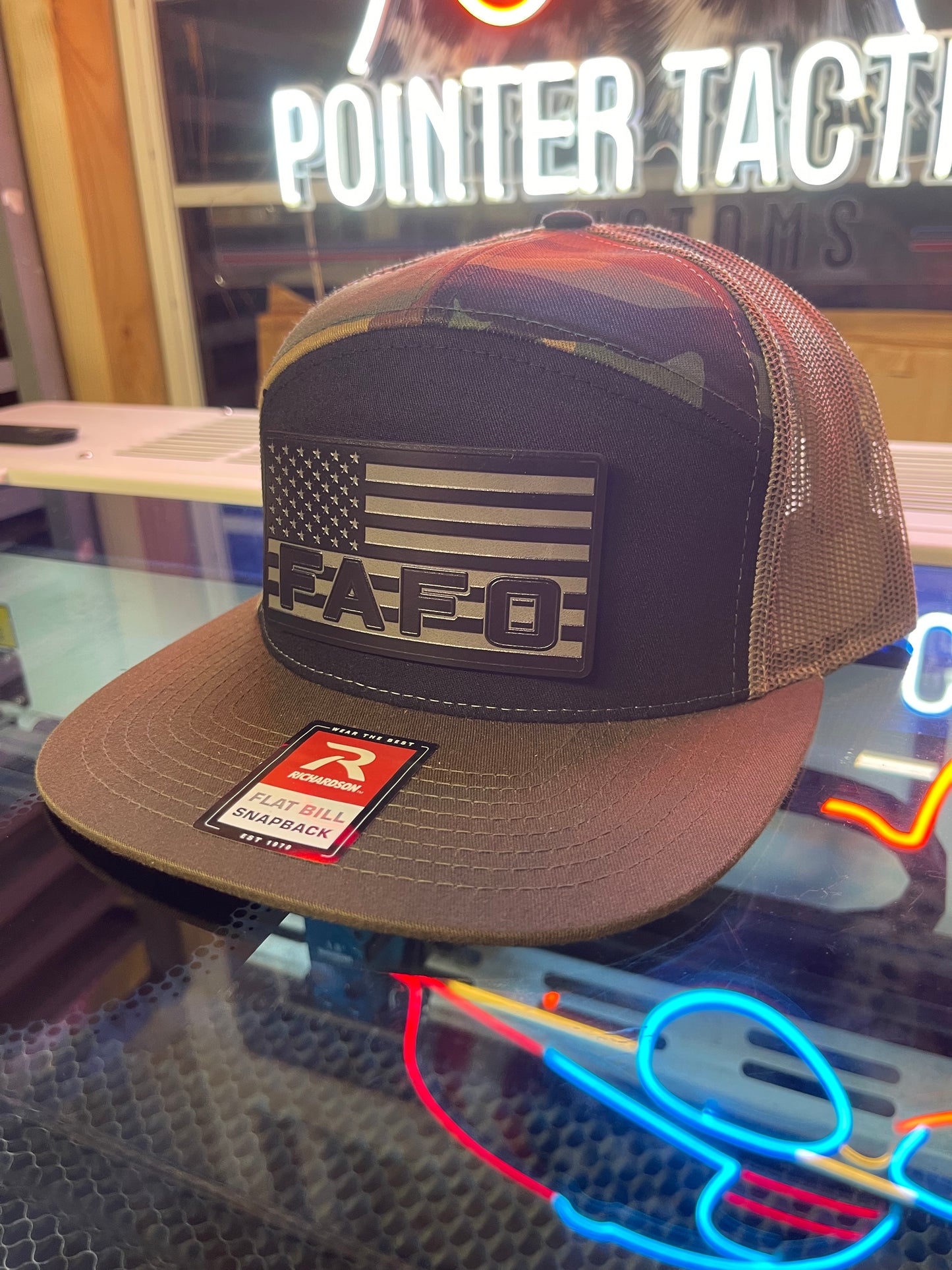 FAFO Patch Blacked Out Hat – Tactical Edition