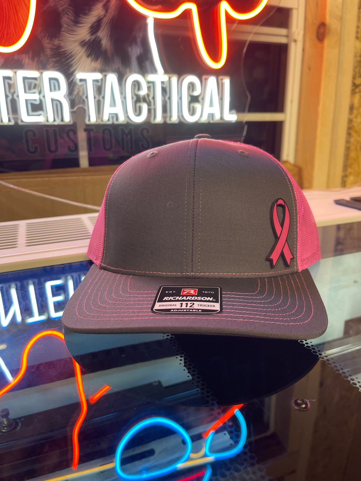 Breast Cancer Awareness Hat – Pink Ribbon Trucker Hat | Pointer Tactical Customs