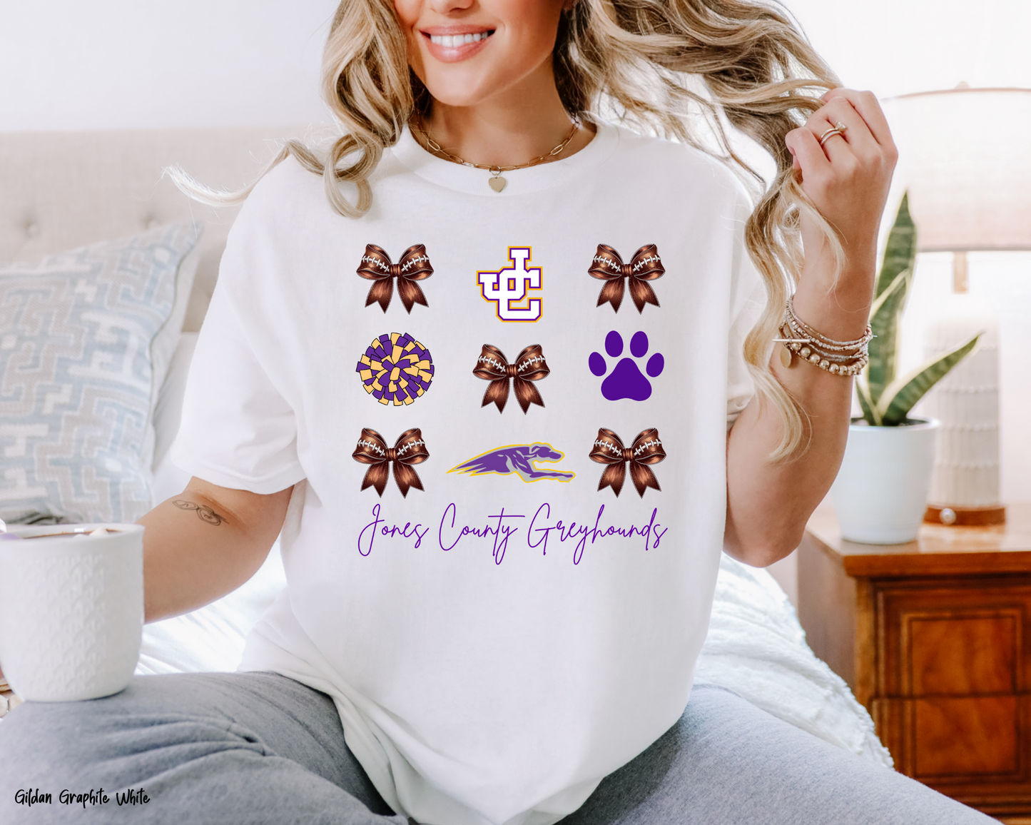 Jones County Football Bows - Shirt/Sweatshirt