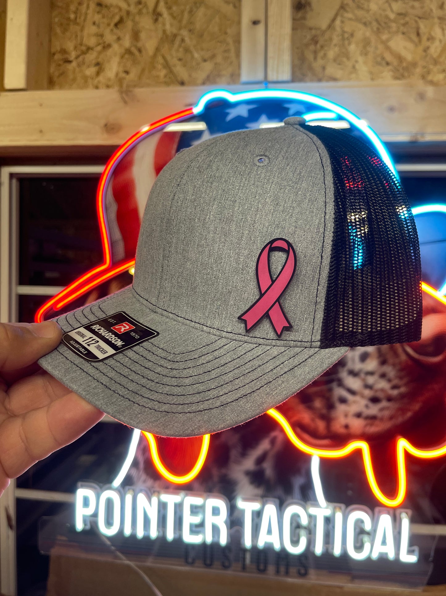 Breast Cancer Awareness Hat – Pink Ribbon Trucker Hat | Pointer Tactical Customs