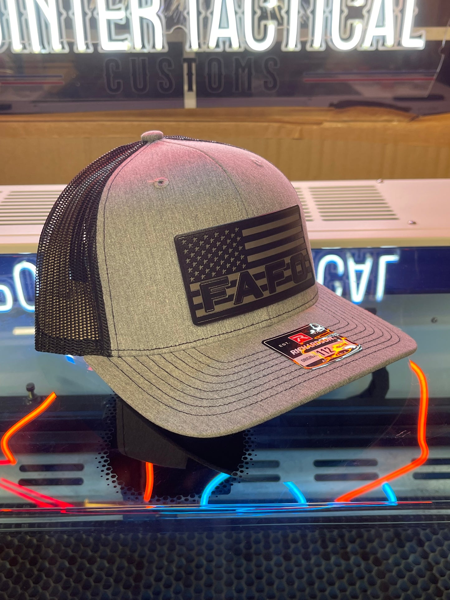 FAFO Patch Blacked Out Hat – Tactical Edition