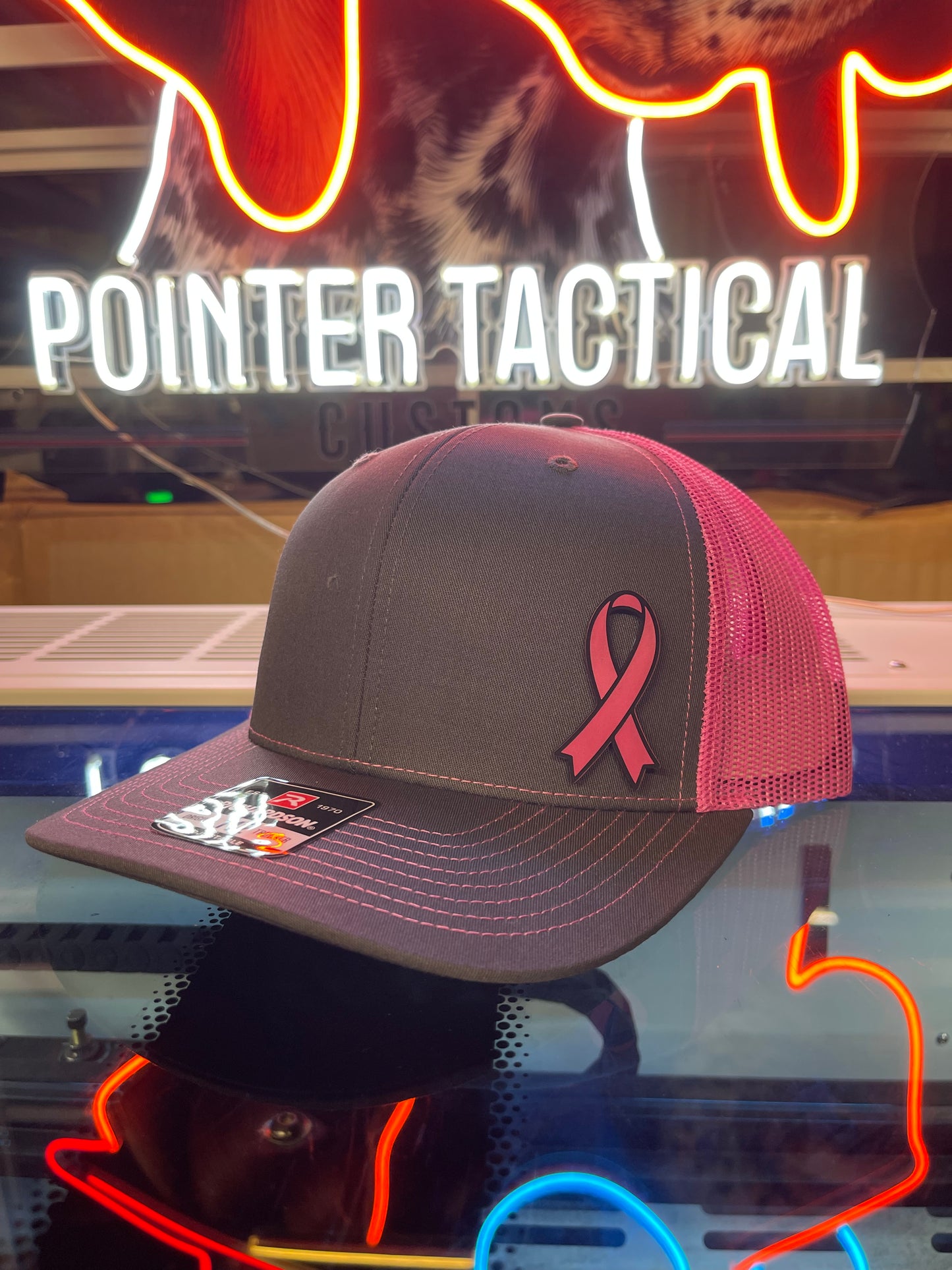 Breast Cancer Awareness Hat – Pink Ribbon Trucker Hat | Pointer Tactical Customs
