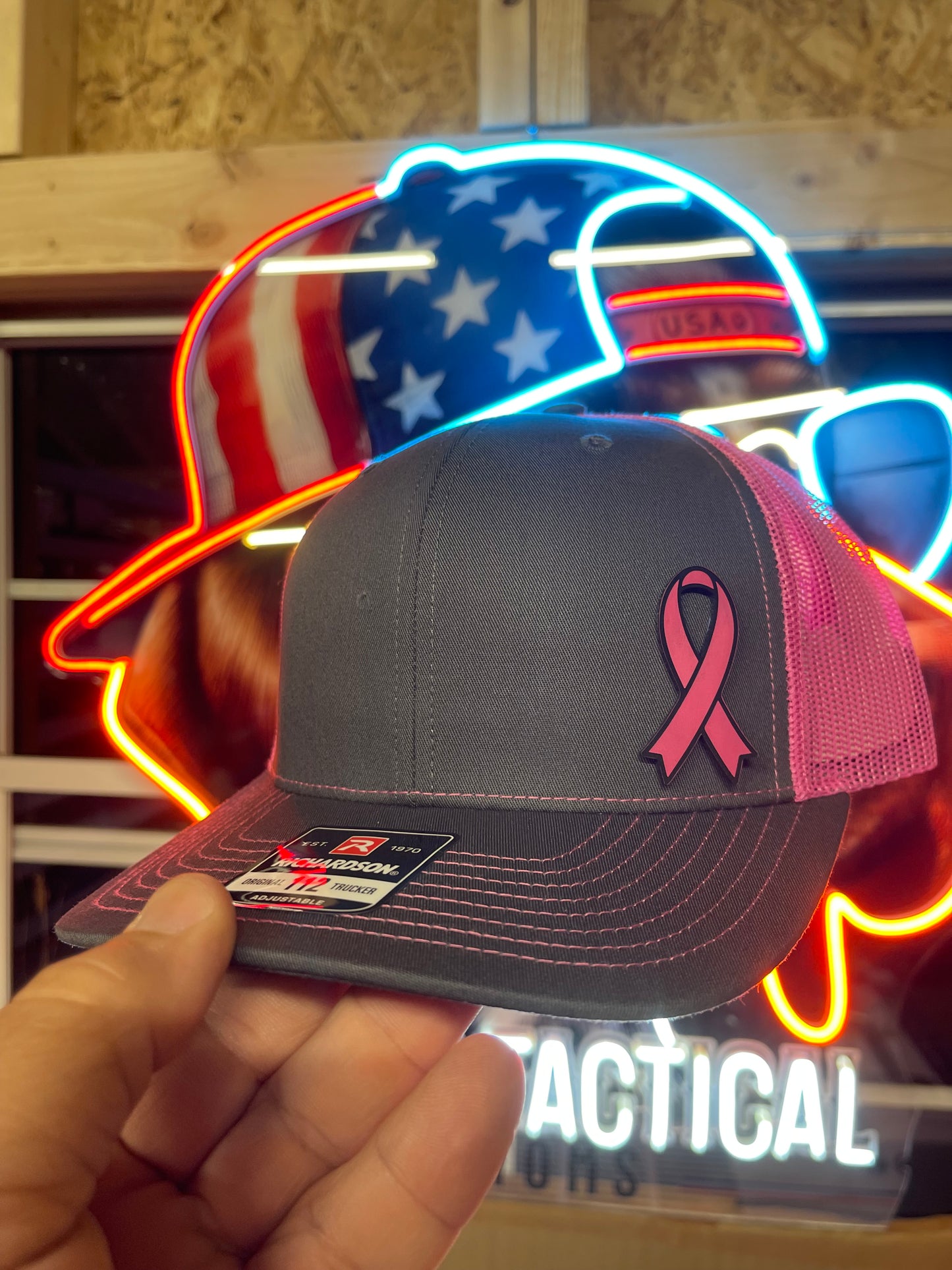 Breast Cancer Awareness Hat – Pink Ribbon Trucker Hat | Pointer Tactical Customs