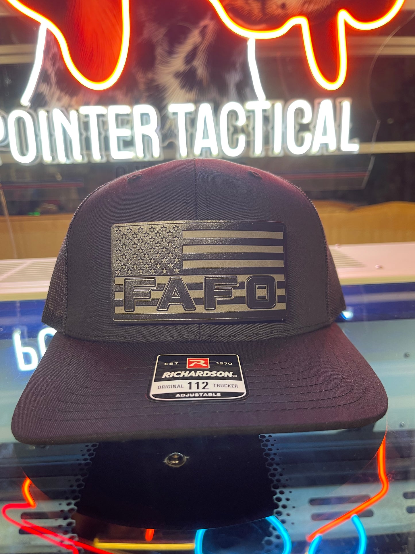 FAFO Patch Blacked Out Hat – Tactical Edition