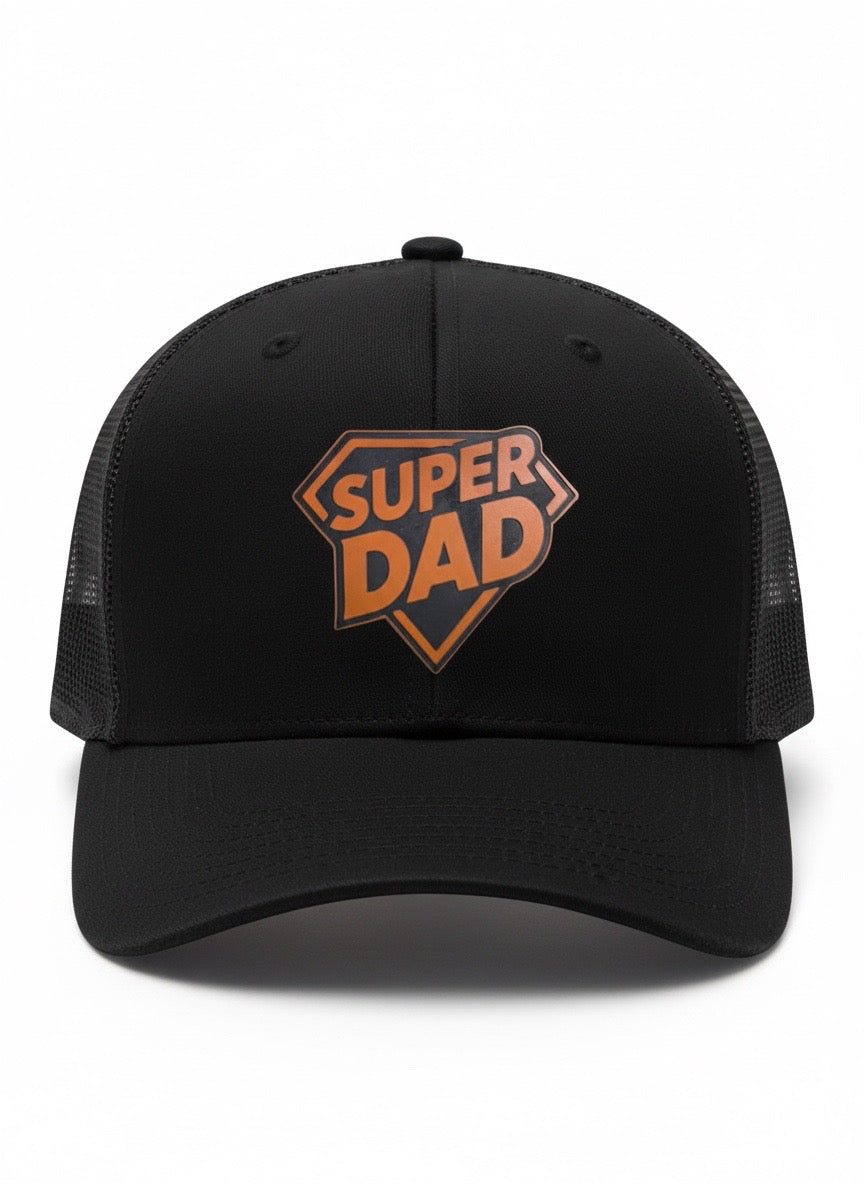 Super Dad Leather Patch Hat