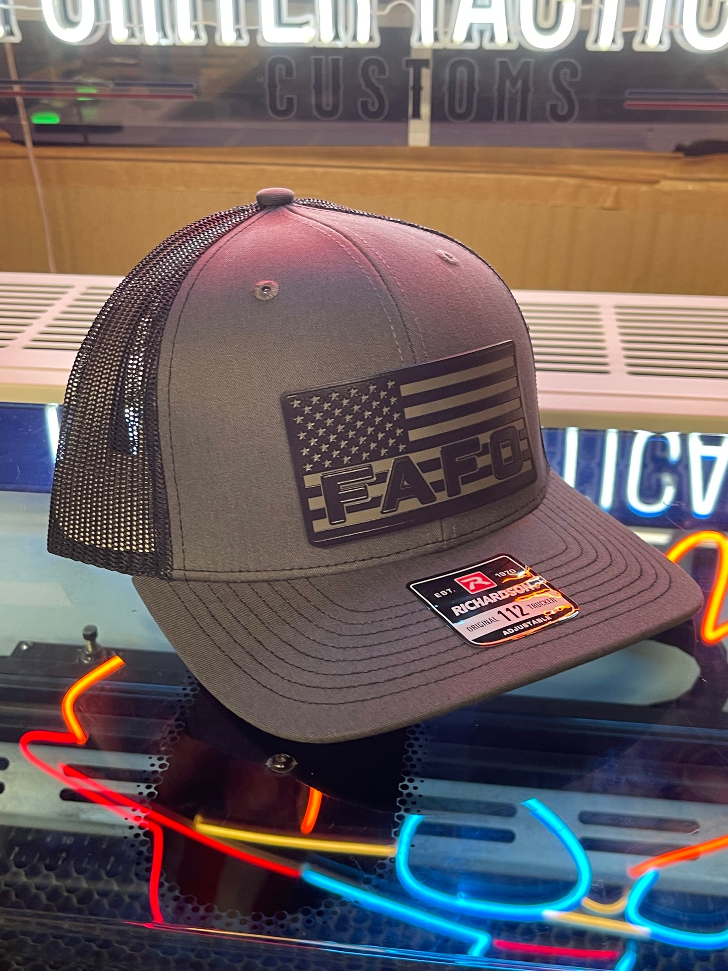 FAFO Patch Blacked Out Hat – Tactical Edition