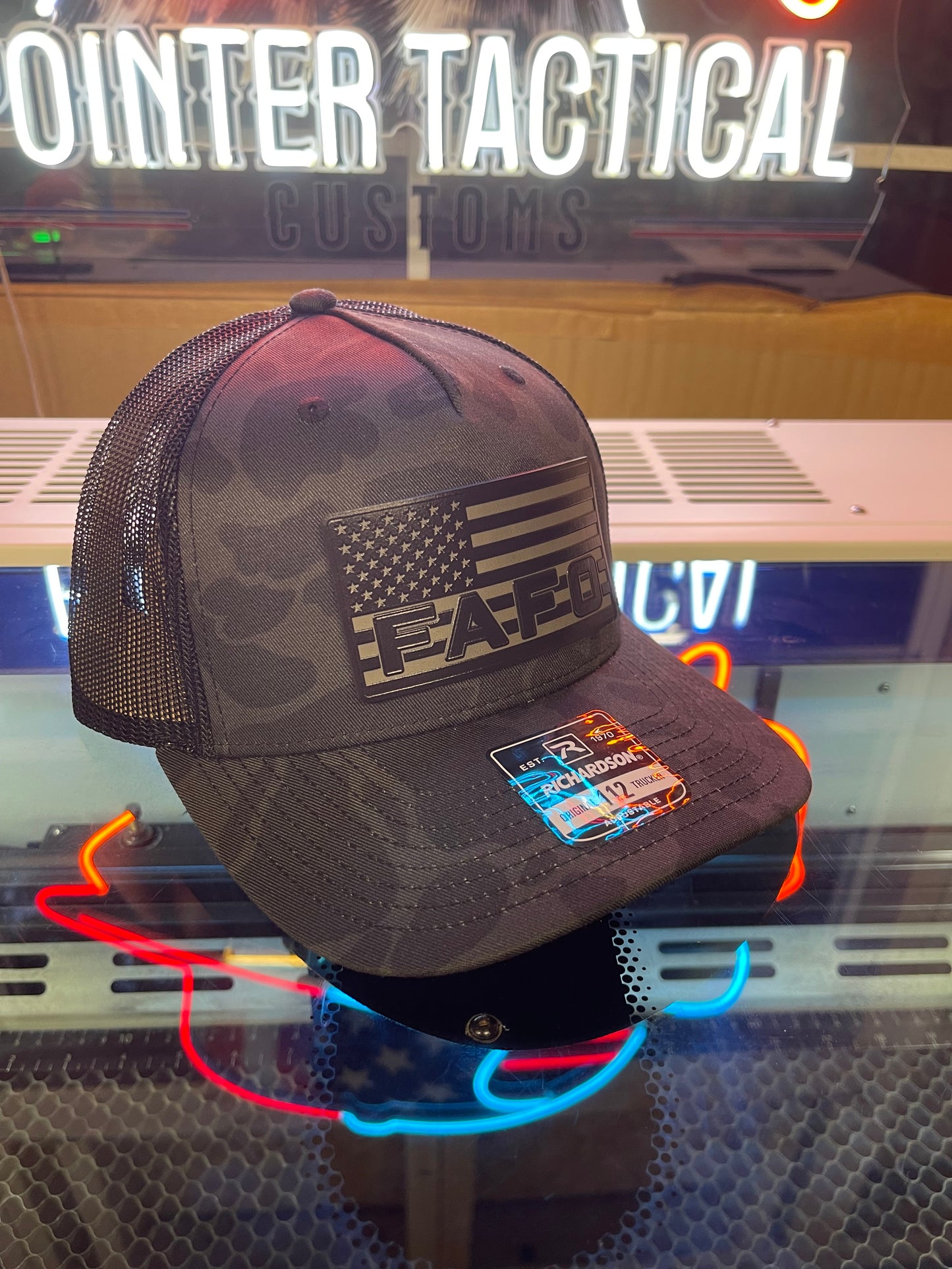 FAFO Patch Blacked Out Hat – Tactical Edition