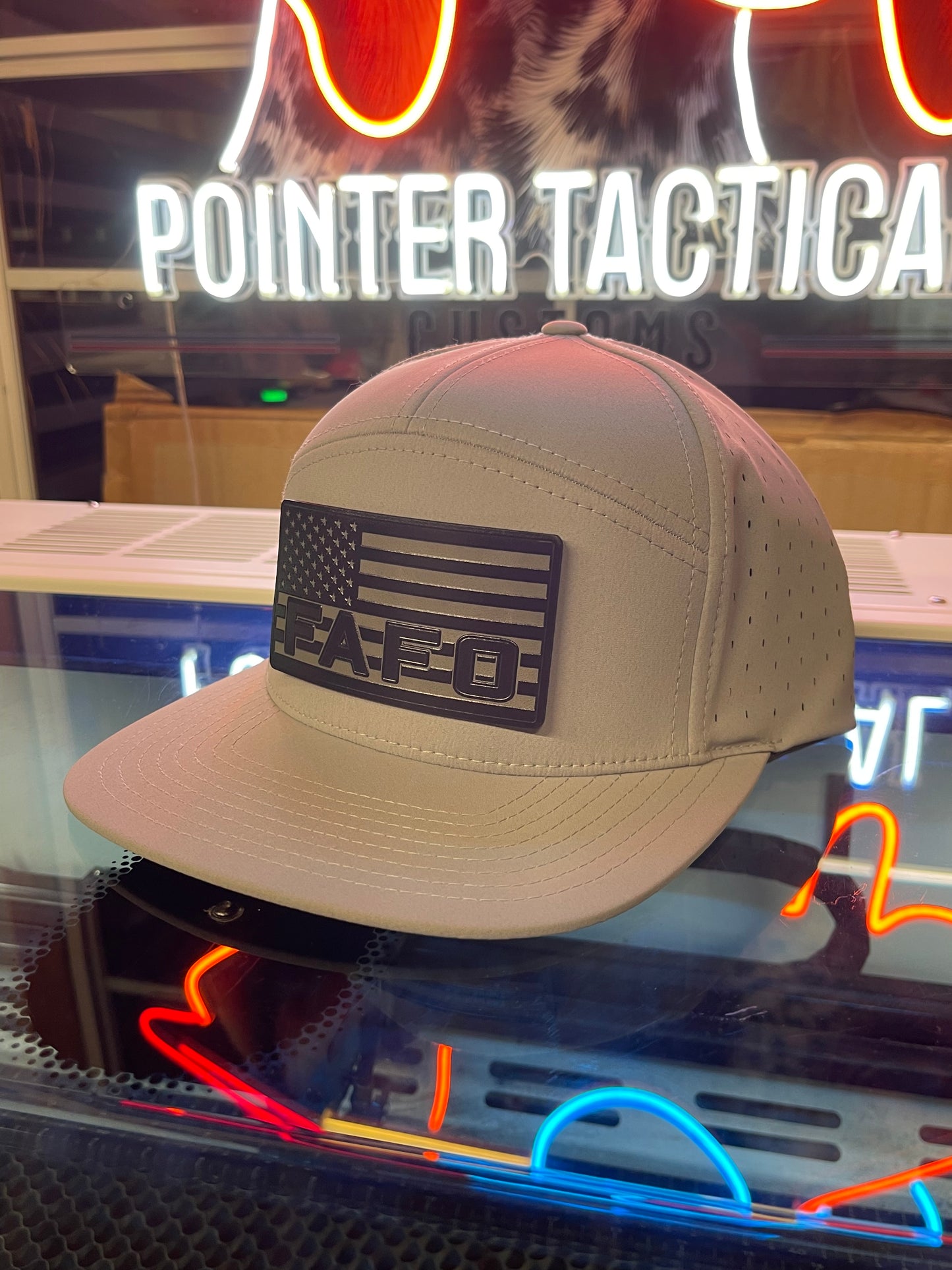 FAFO Patch Blacked Out Hat – Tactical Edition