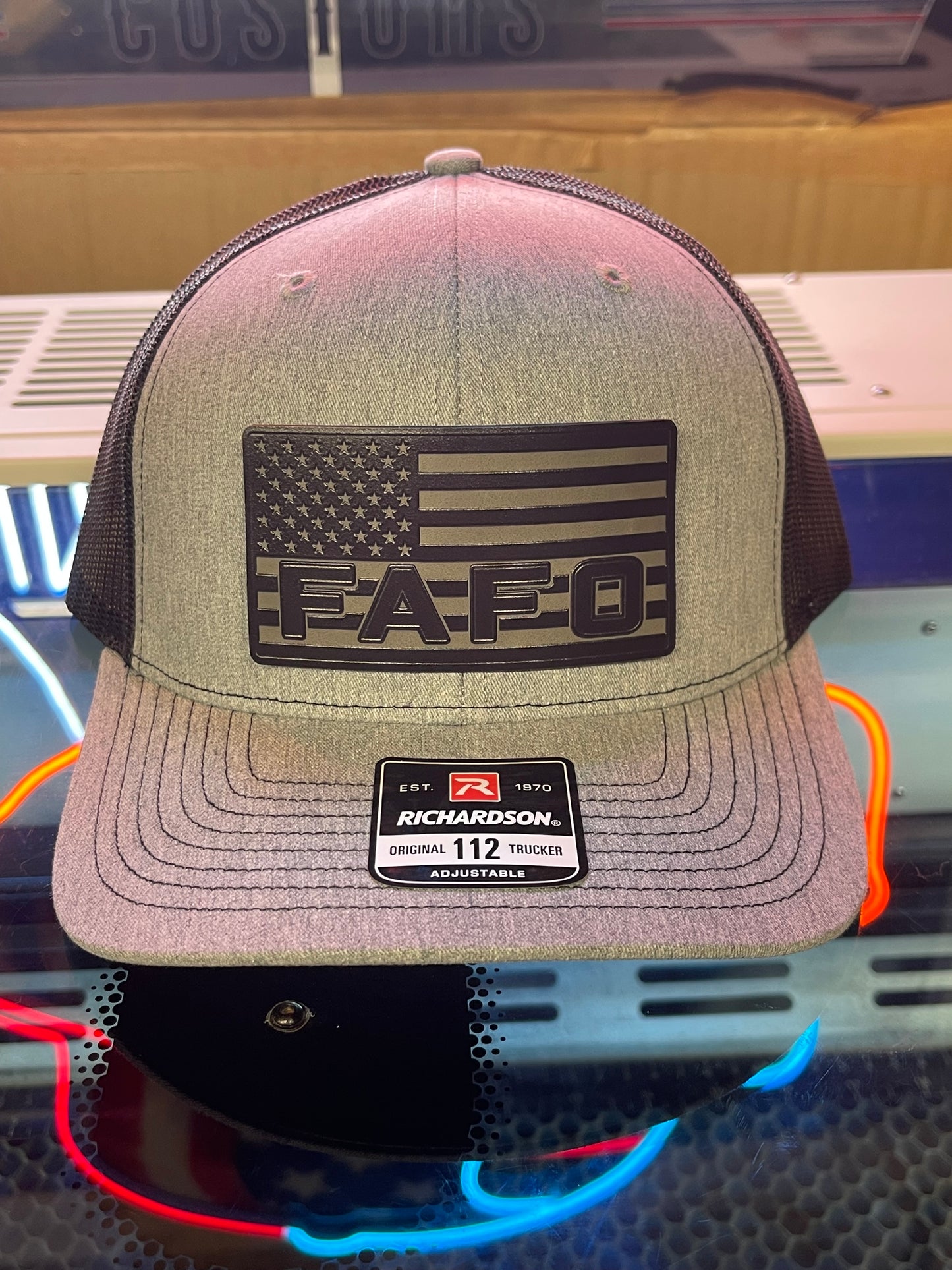 FAFO Patch Blacked Out Hat – Tactical Edition