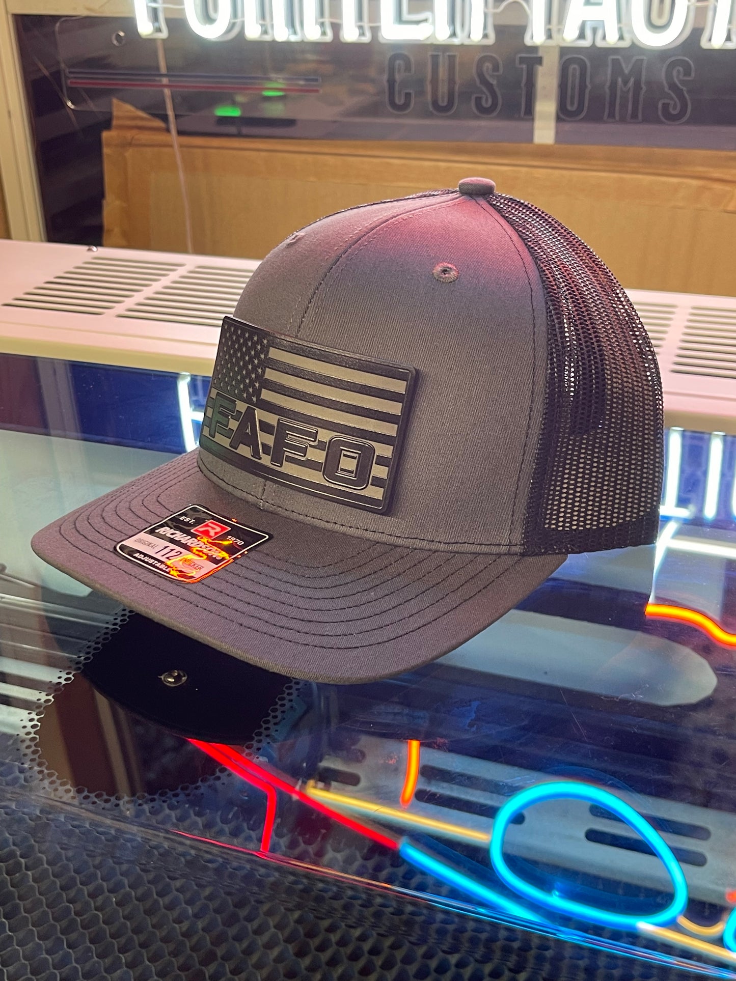FAFO Patch Blacked Out Hat – Tactical Edition