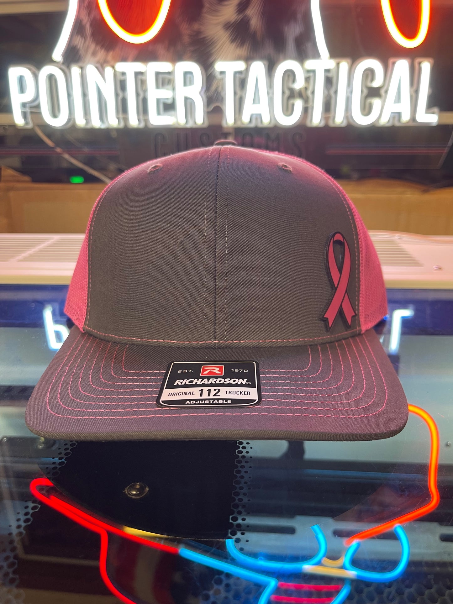 Breast Cancer Awareness Hat – Pink Ribbon Trucker Hat | Pointer Tactical Customs