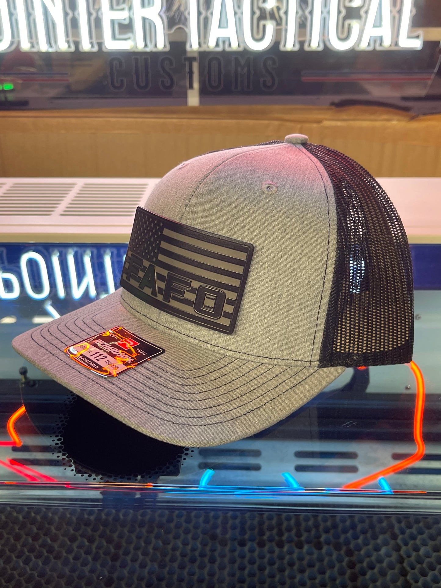FAFO Patch Blacked Out Hat – Tactical Edition