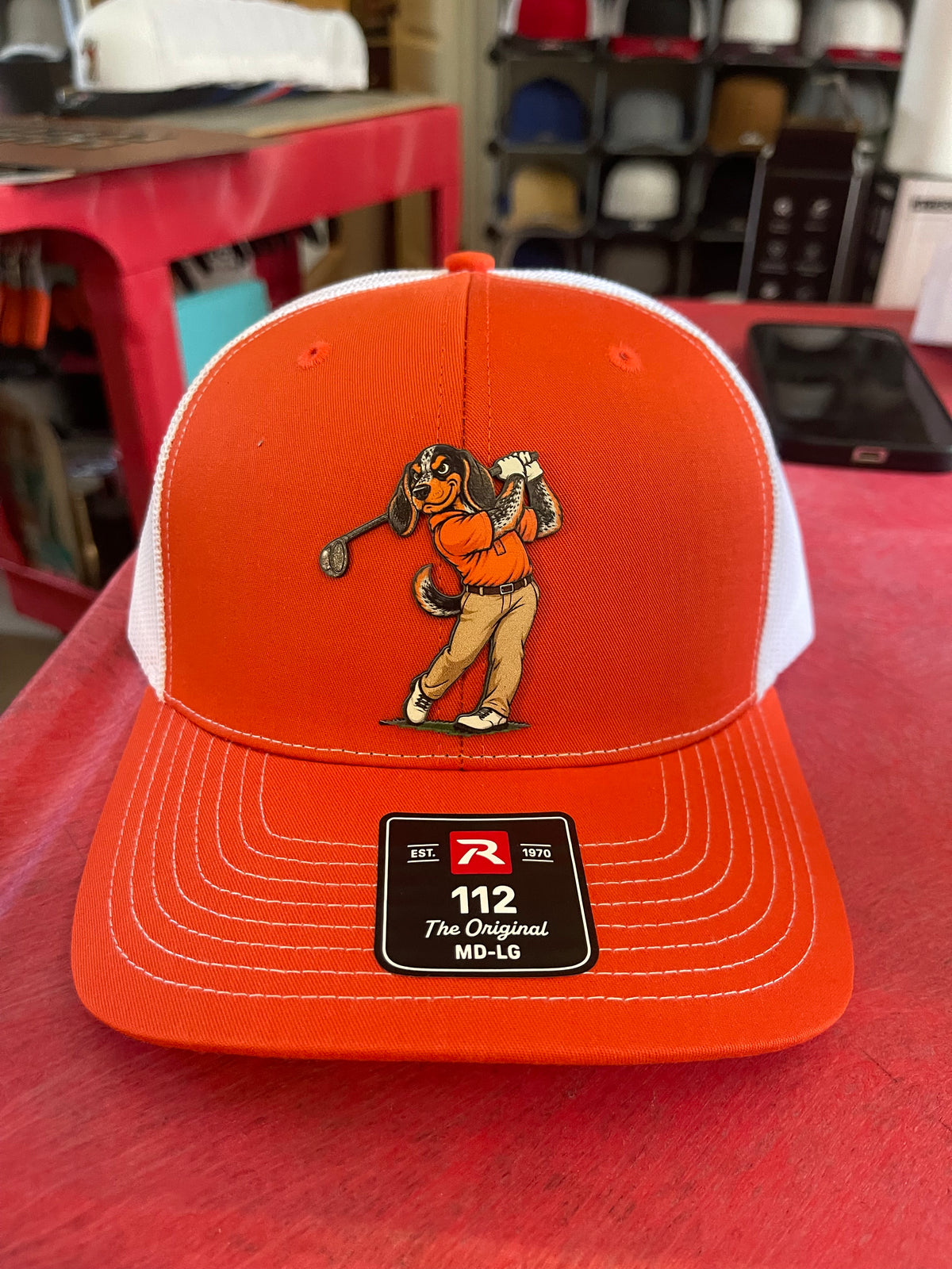 Hound Golfer on a Richardson 112 SnapBack 