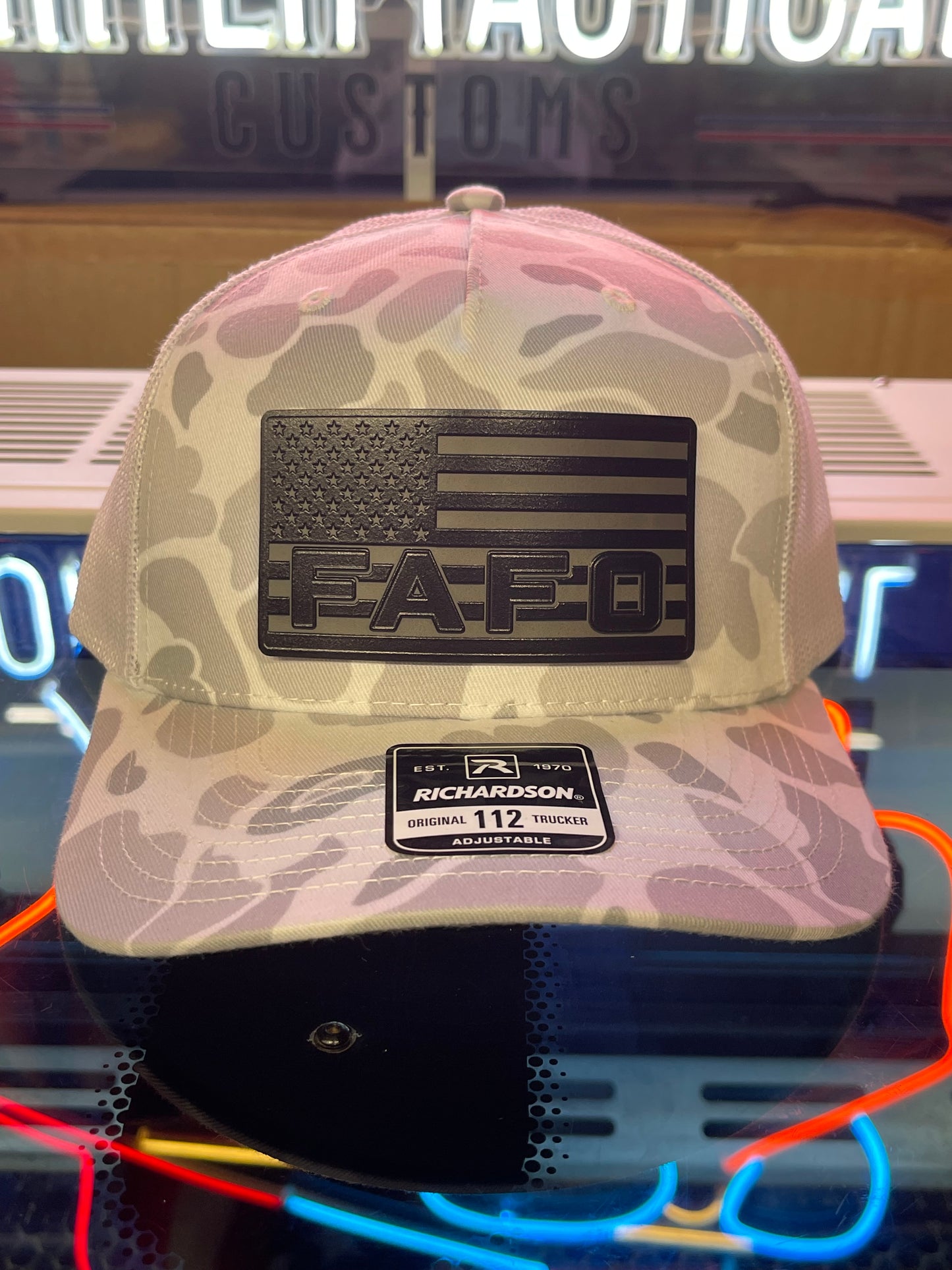FAFO Patch Blacked Out Hat – Tactical Edition