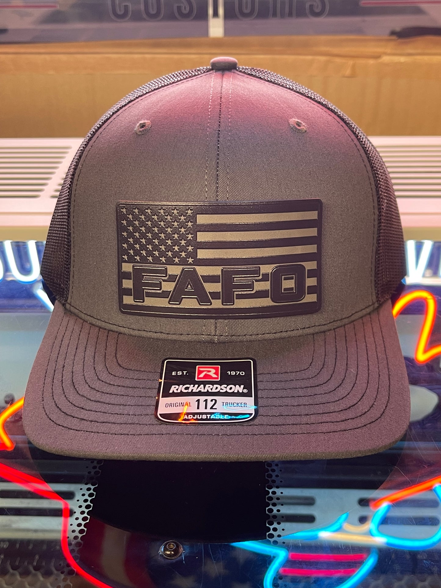 FAFO Patch Blacked Out Hat – Tactical Edition