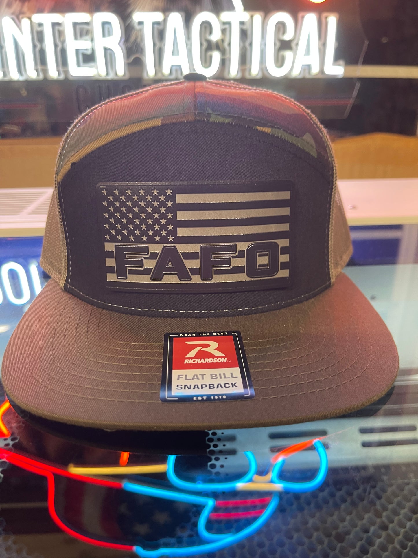 FAFO Patch Blacked Out Hat – Tactical Edition
