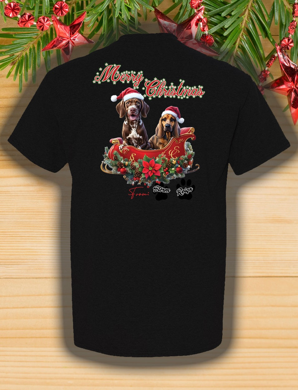 Limited Edition K9 Storm/K9 Reign Christmas Shirts