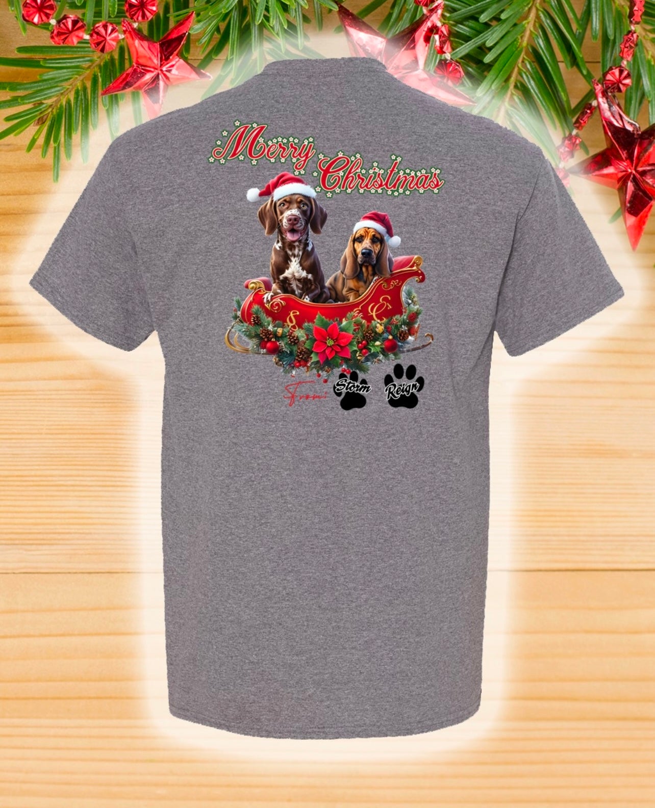Limited Edition K9 Storm/K9 Reign Christmas Shirts