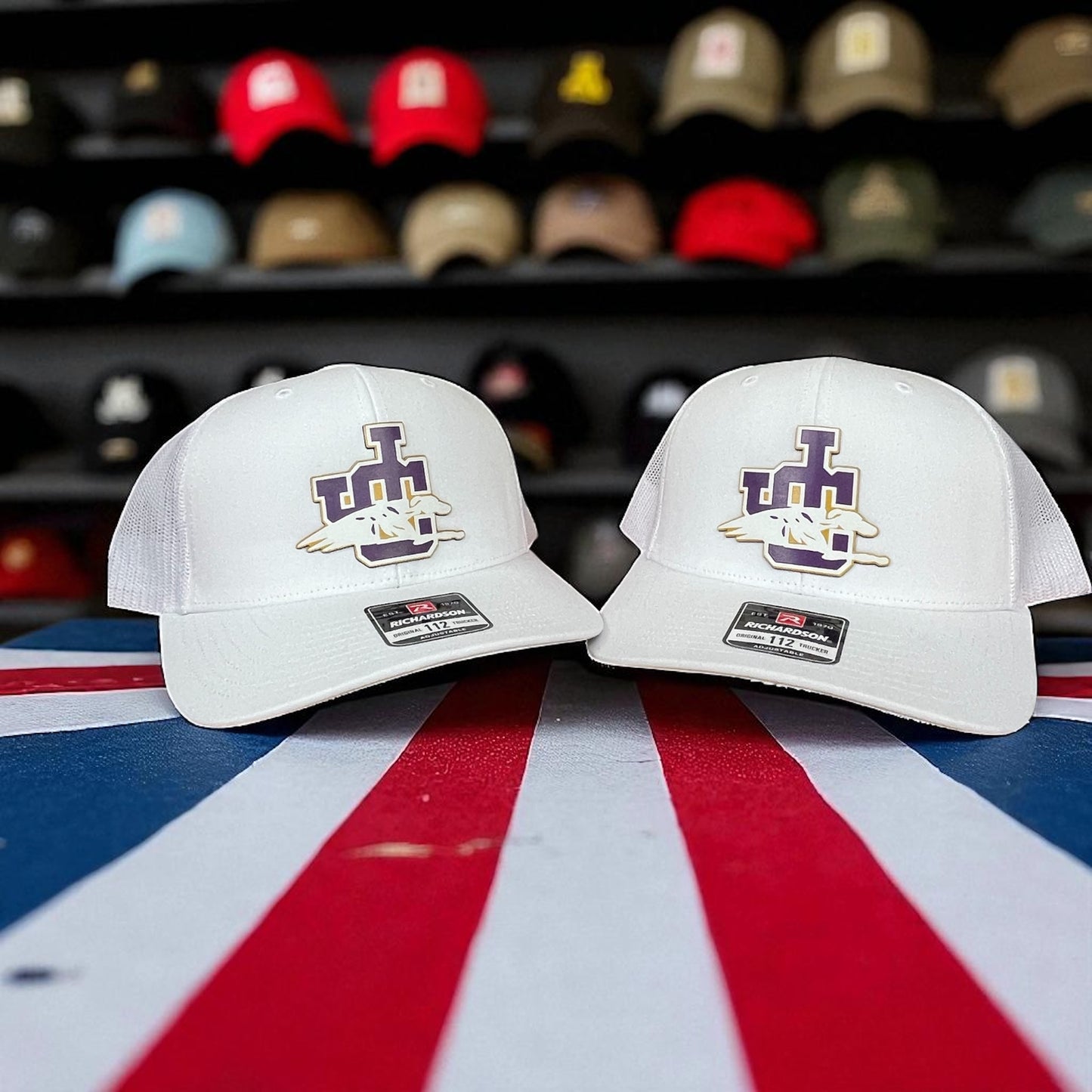 Jones County Hat White 112 Snap Backs