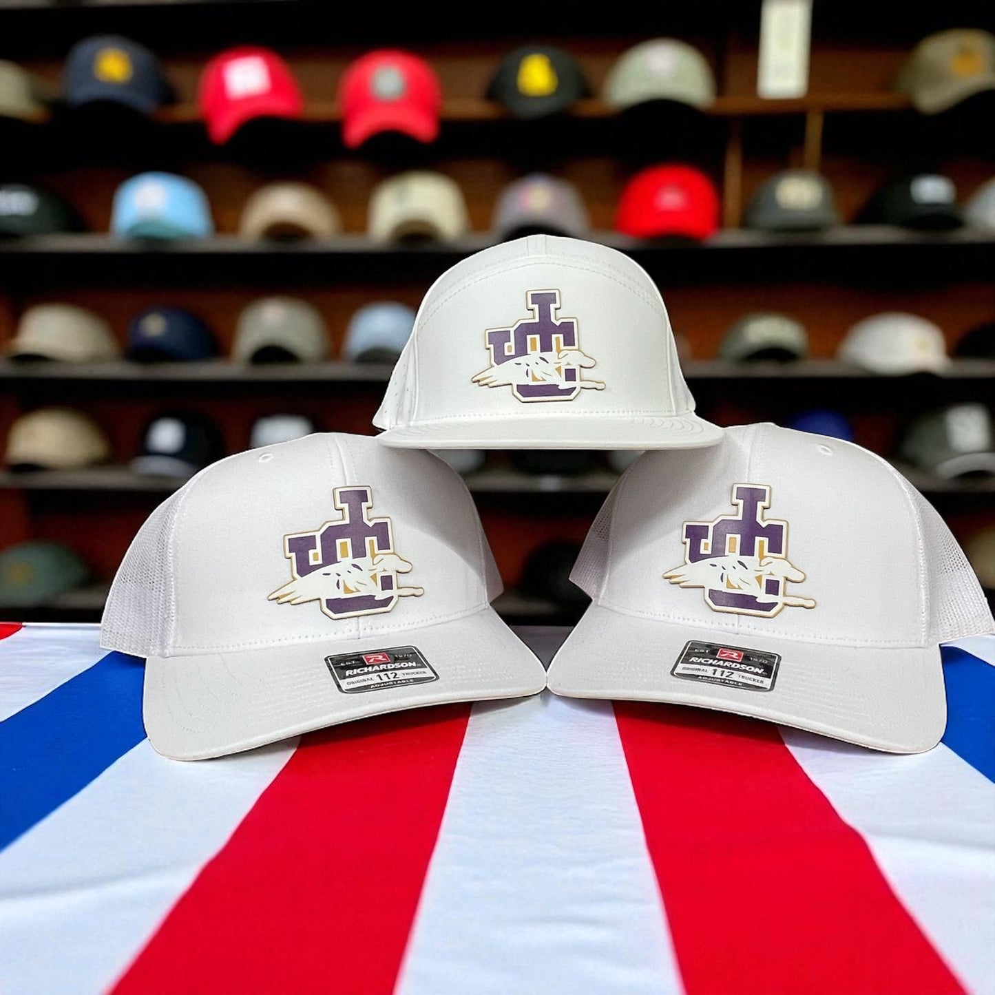 Jones County Hat White 112 Snap Backs