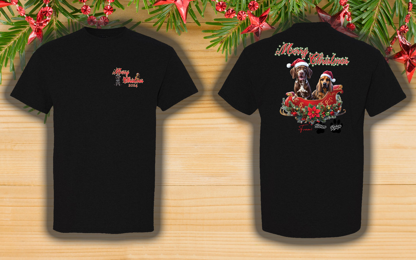 Limited Edition K9 Storm/K9 Reign Christmas Shirts