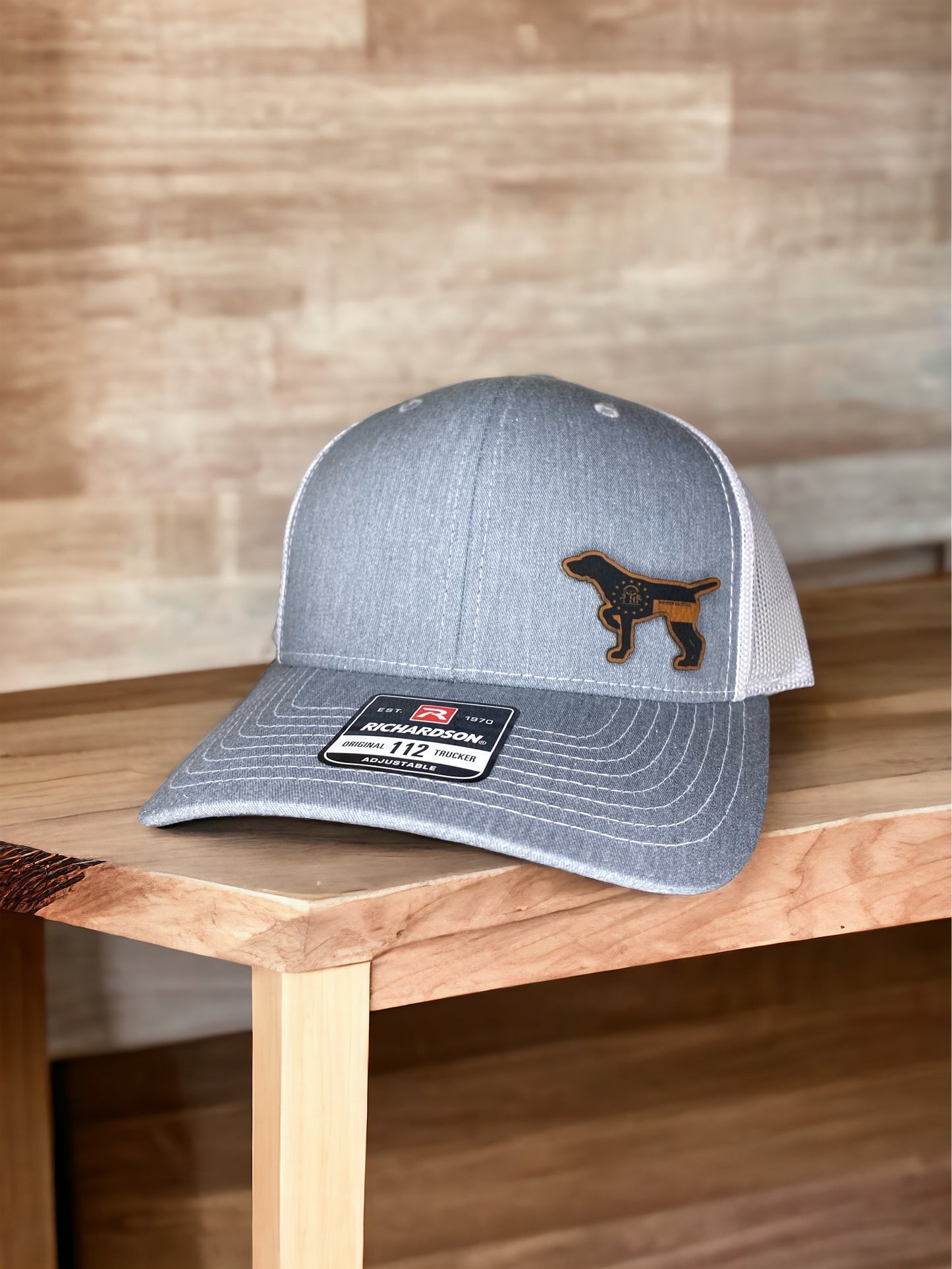 K9 Storm GA Flag Leather Pointer Richardson 112 Trucker Hat