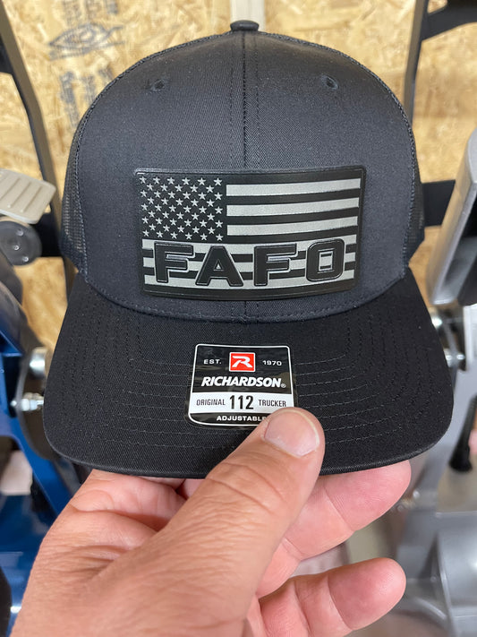 FAFO Patch Blacked Out Hat – Tactical Edition