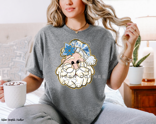Jolly Blue Santa - Shirt/Sweatshirt