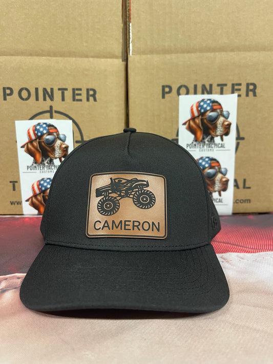 Custom Monster Truck Name Hat for Kids | Personalized Trucker Hat by Pointer Tactical Customs