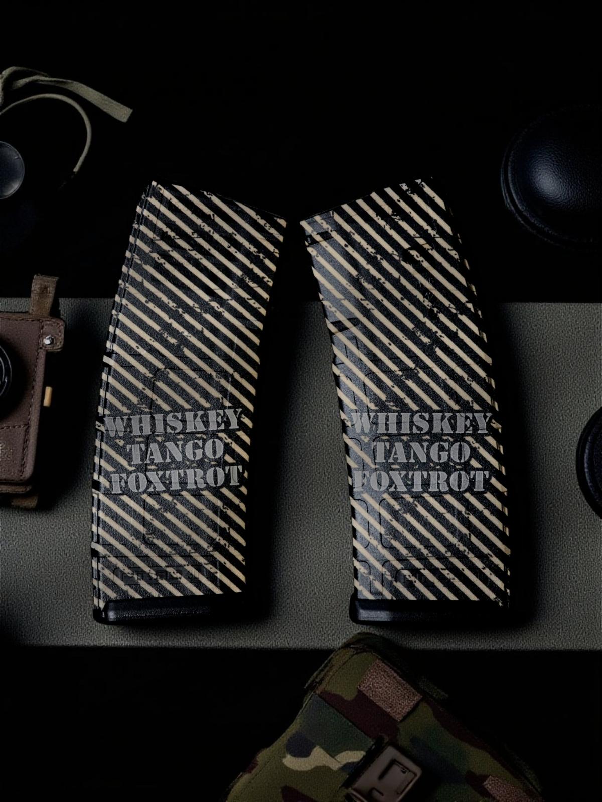 Whiskey Tango Foxtrot Custom Laser Engraved AR Magazines – Pointer Tactical Customs