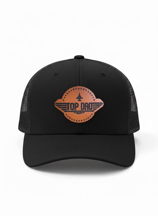 Top Dad Leather Patch Hat
