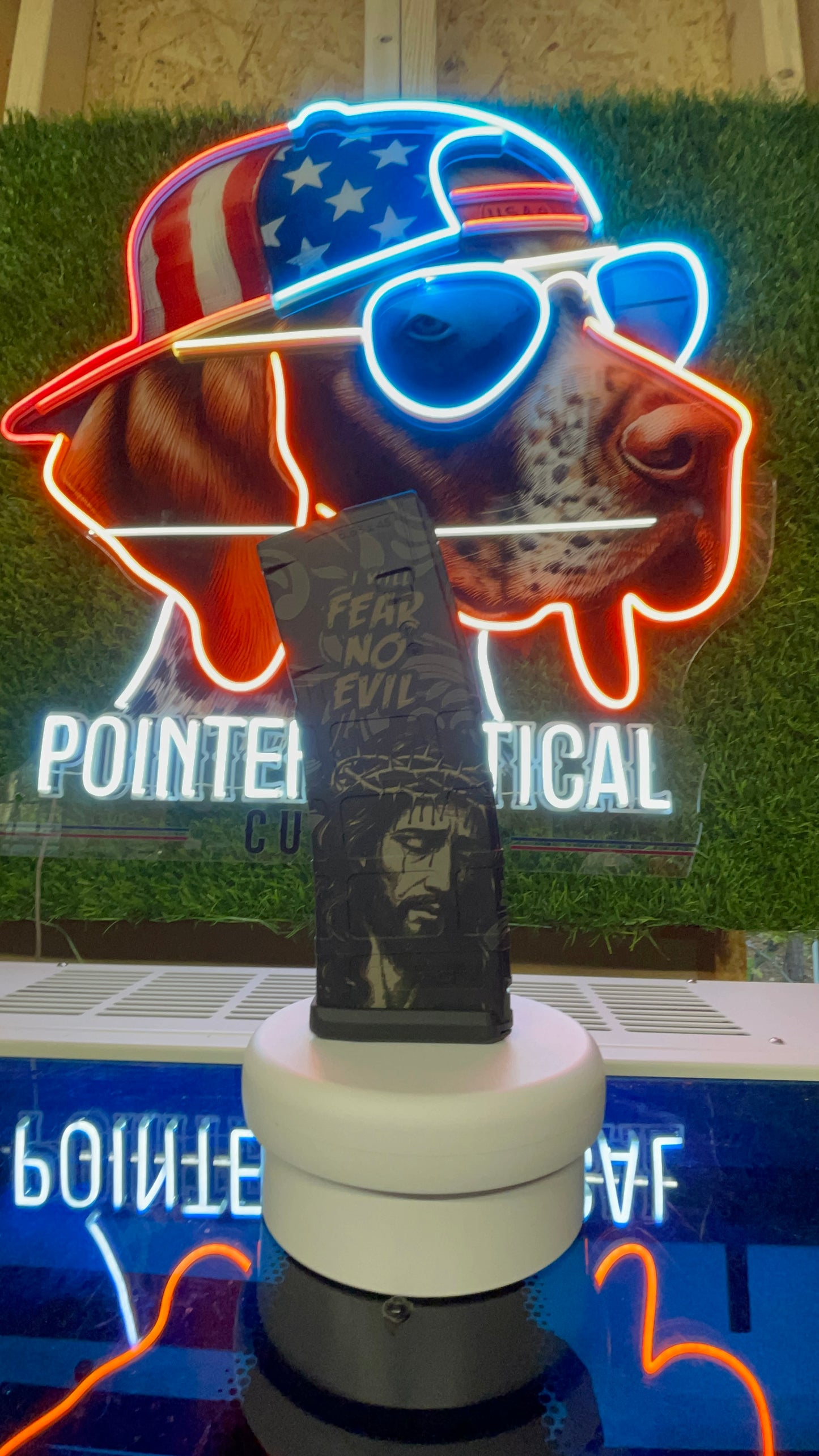 Custom Laser-Engraved “I Will Fear No Evil” AR Mag – Faith & Freedom Edition | Pointer Tactical Customs