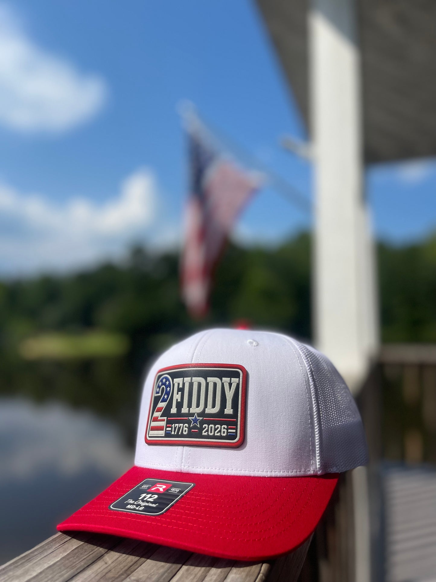 2 Fiddy (250) White/Red Richardson 112 Snap Back