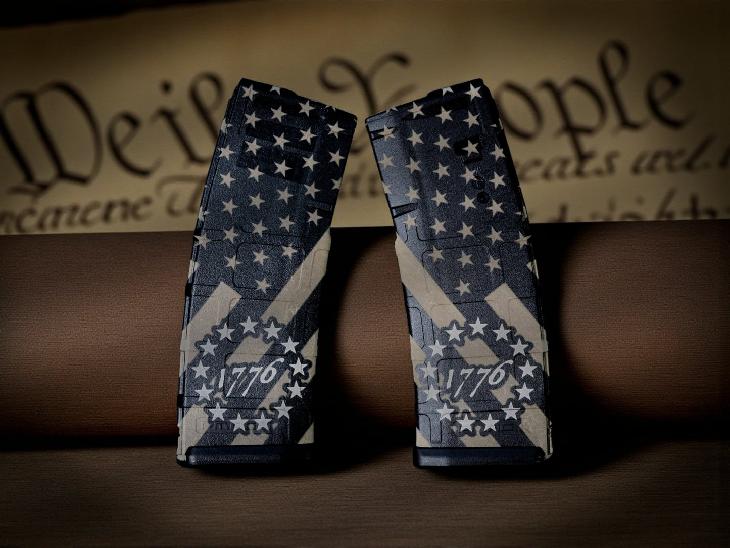 1776 Patriot Edition Custom Laser Engraved AR Magazines – Pointer Tactical Customs