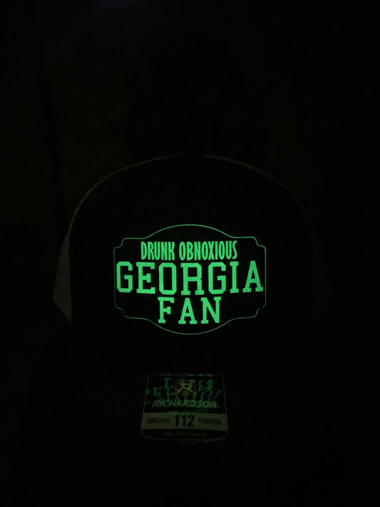Drunk Obnoxious Georgia Fan Hat – Glow in the Dark Edition | Funny Richardson 112 Trucker Hat for Him & Her