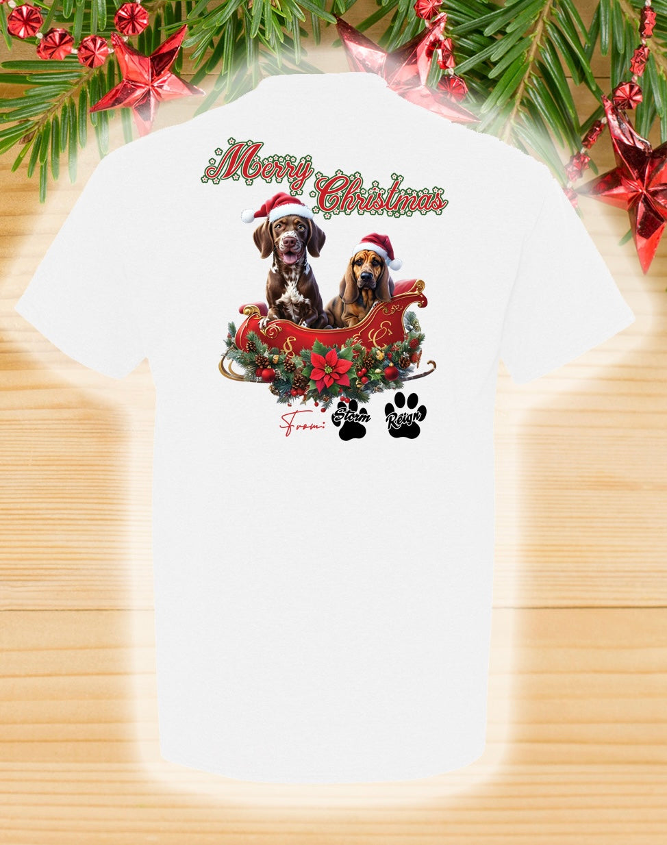 Limited Edition K9 Storm/K9 Reign Christmas Shirts