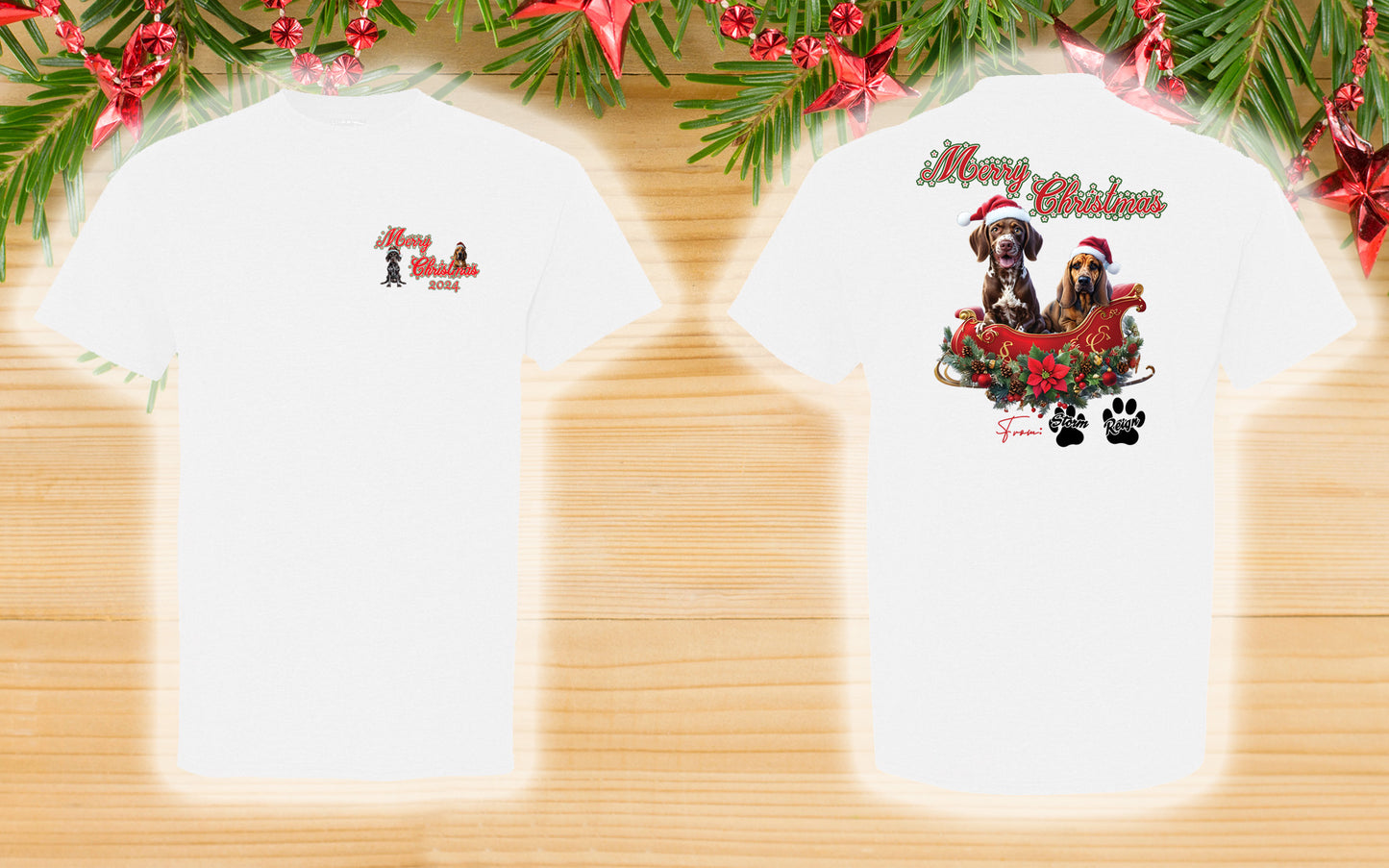 Limited Edition K9 Storm/K9 Reign Christmas Shirts