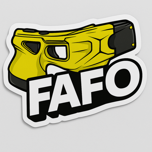 FAFO – Taser Edition Vinyl Sticker