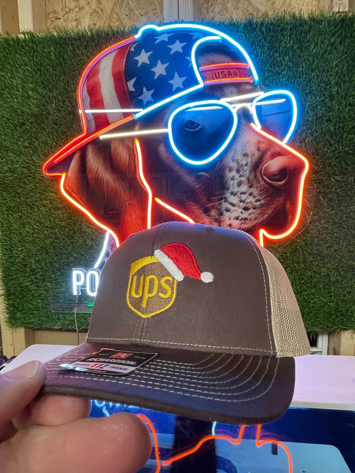 UPS Christmas Edition Embroidery Hat – Holiday Delivery Trucker Cap | Pointer Tactical Customs