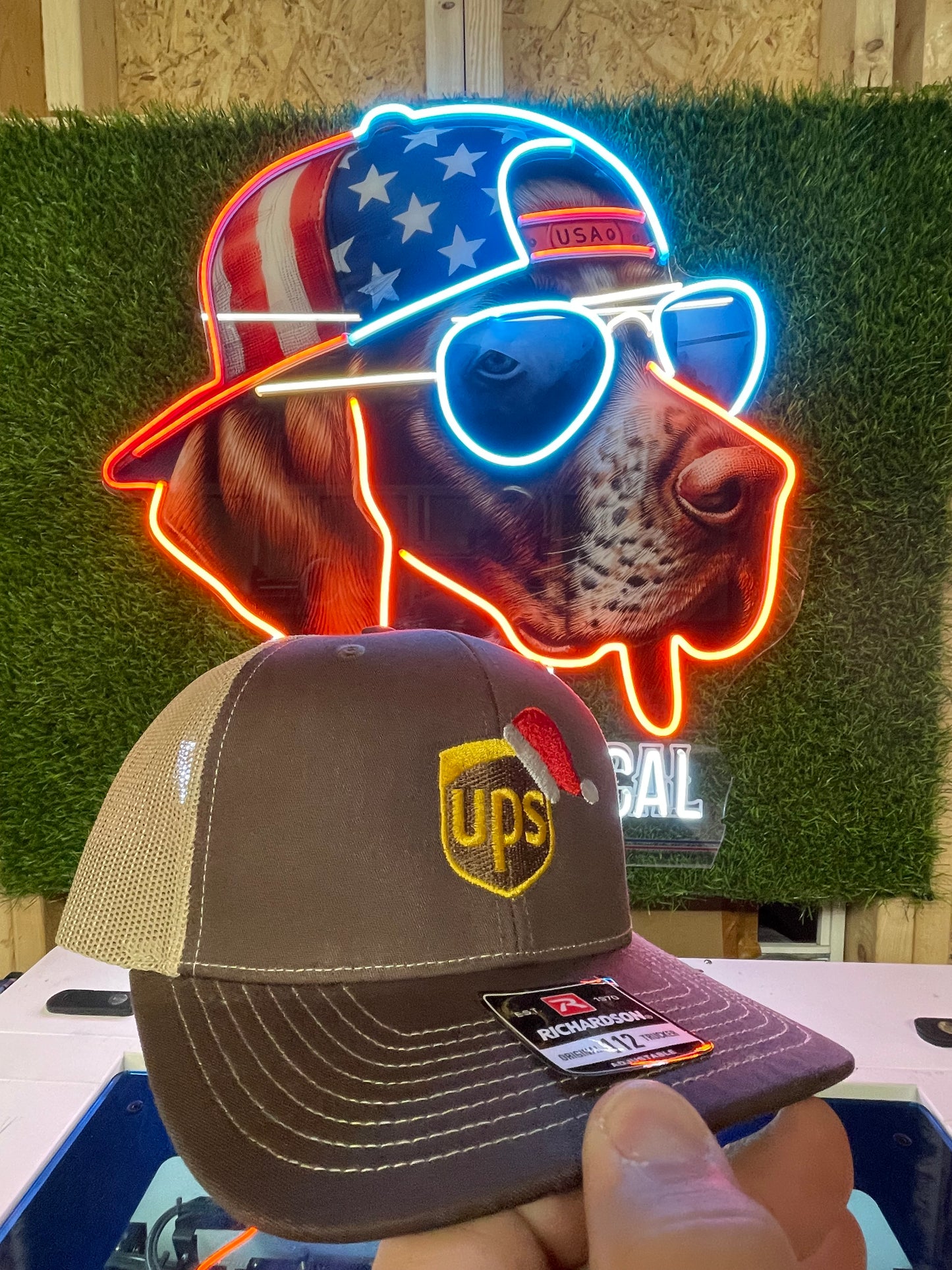 UPS Christmas Edition Embroidery Hat – Holiday Delivery Trucker Cap | Pointer Tactical Customs